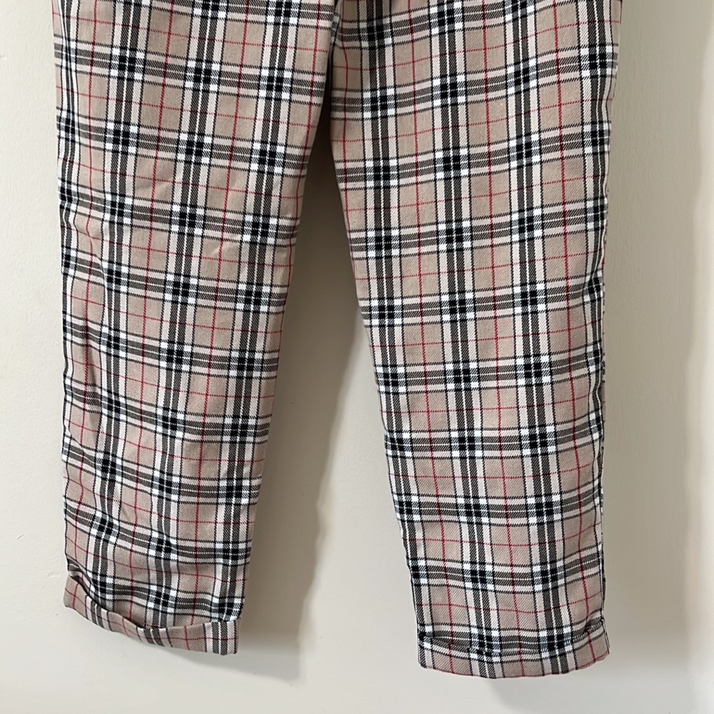 Nasty Gal Let's Take A Raincheck Tapered Pants Beige Size 6 - Picture 8 of 10